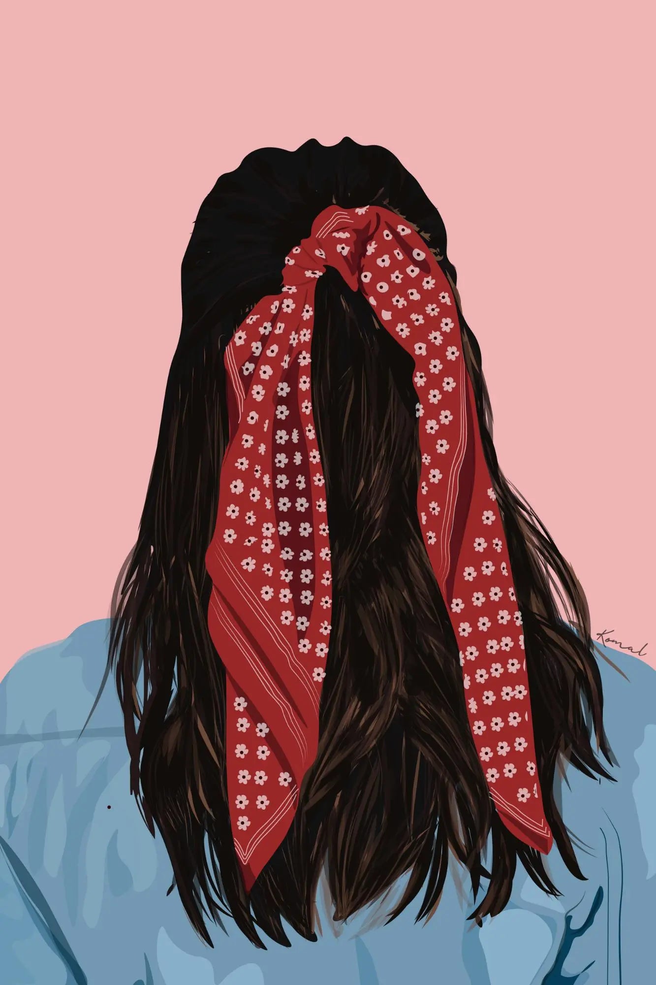 Chouchou-Foulard Coeur de Foulard