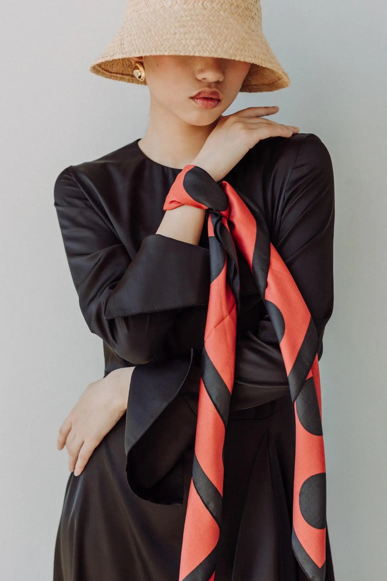 Foulard-Carré-Soie Coeur de Foulard