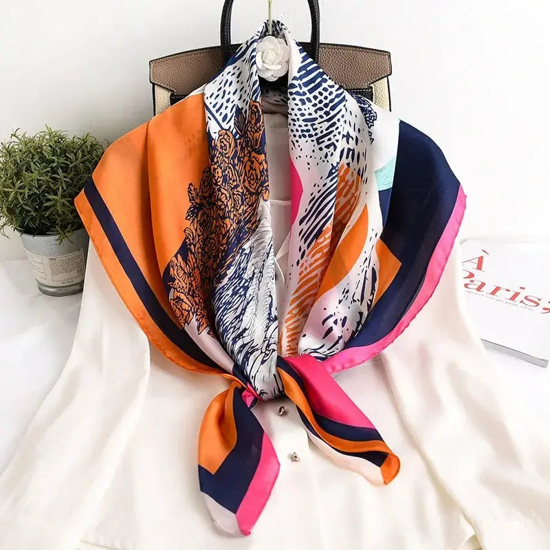 Foulard Chimio Carré Femme Multicolore Vérena Coeur de Foulard