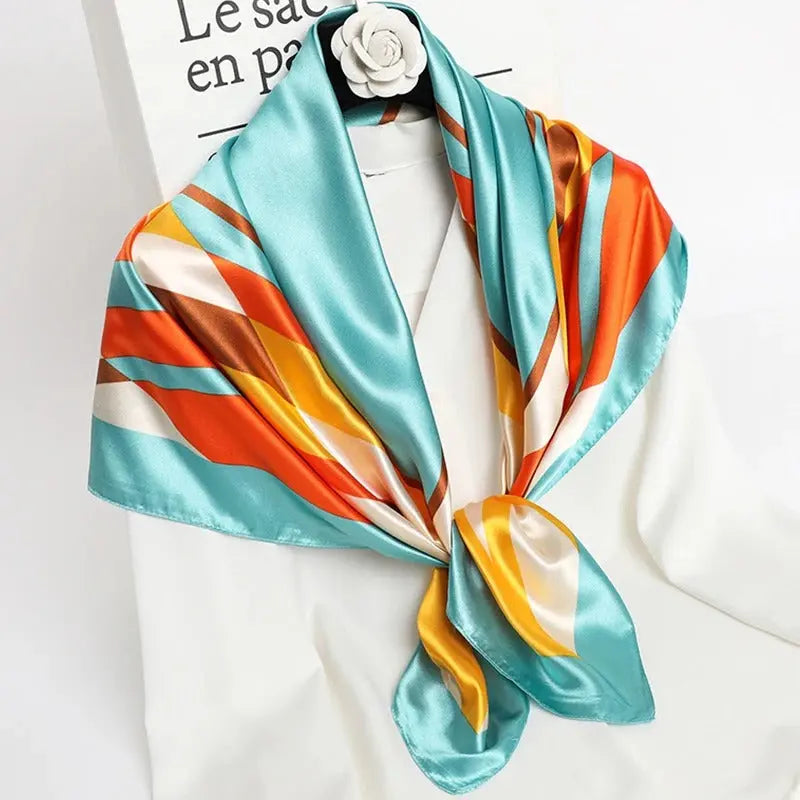 Foulard Chimio Carré Femme Multicolore Willa Coeur de Foulard
