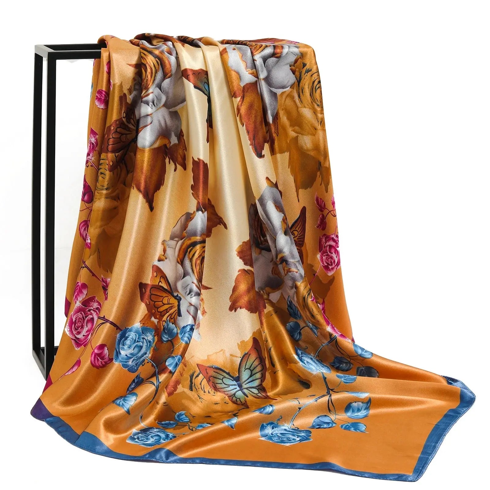 Foulard Chimio Carré Femme Multicolore Adrielle Coeur de Foulard
