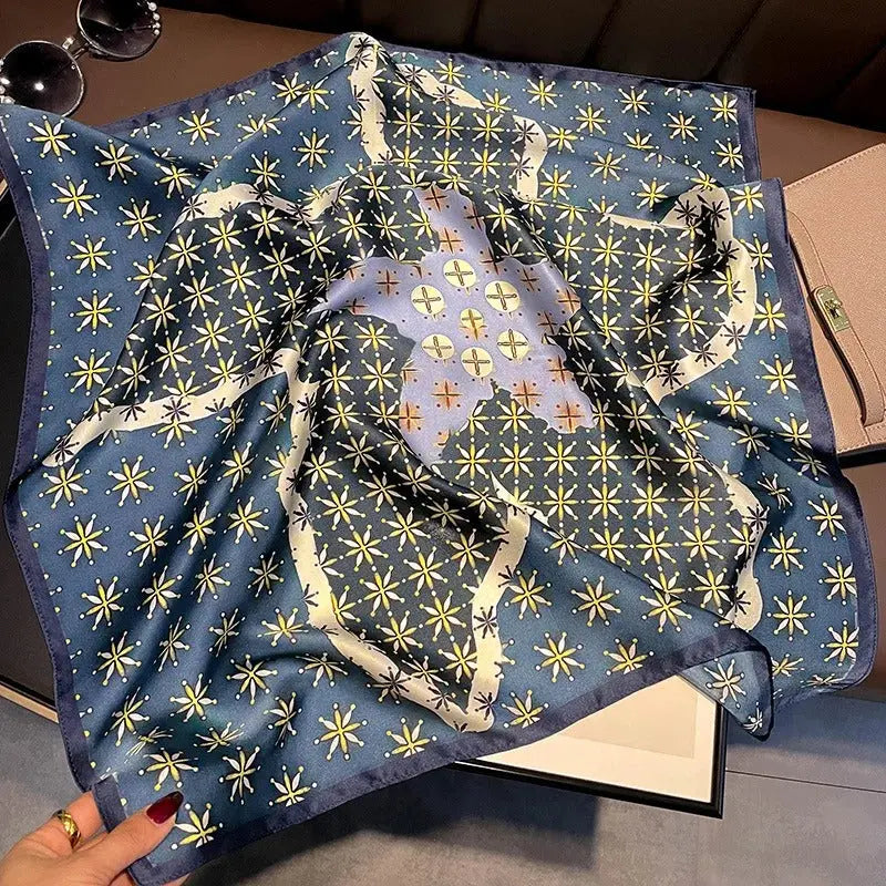 Foulard Cheveux Femme Carré Soie LORELEI Coeur de Foulard