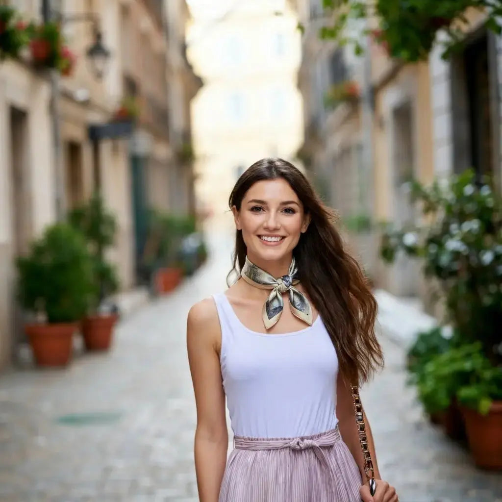 Carré de Soie - ADELHEID - Coeur de Foulard