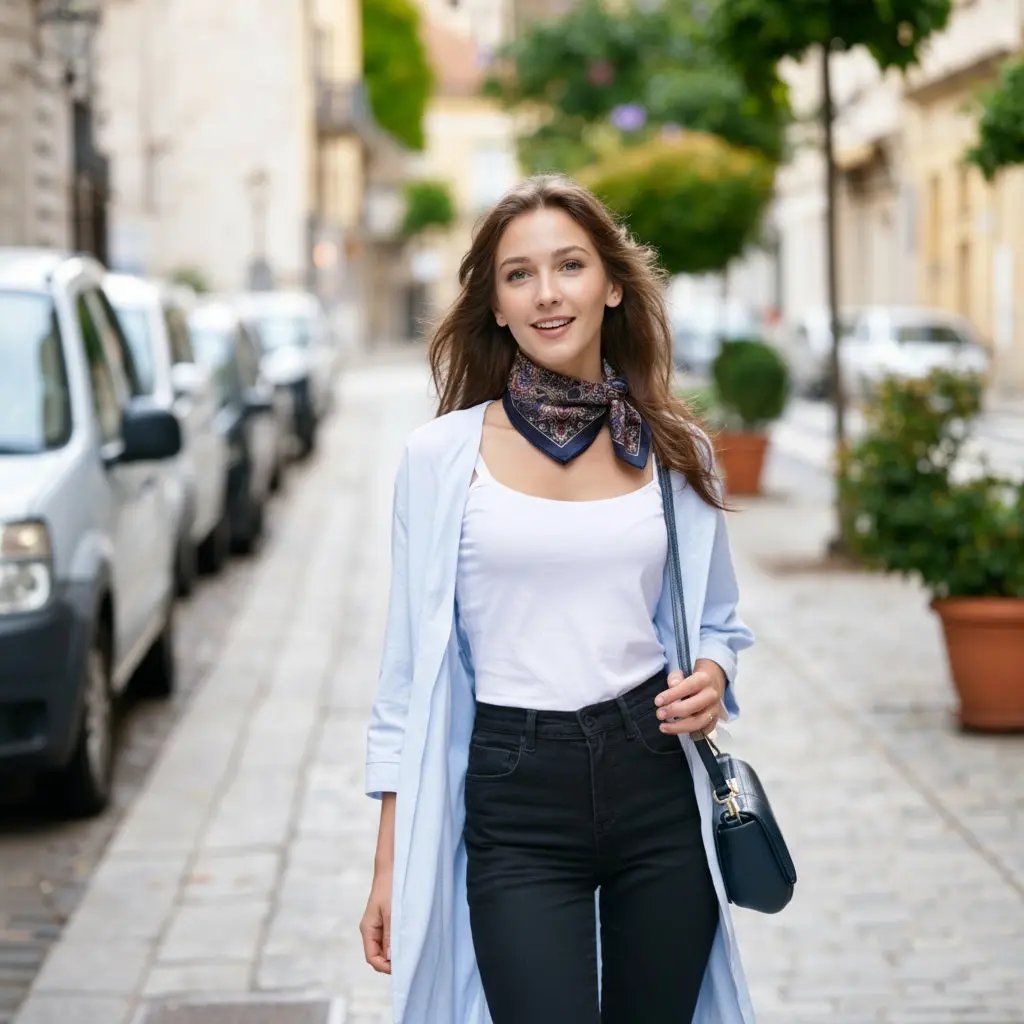 Carré de Soie - ALFHILD - Coeur de Foulard