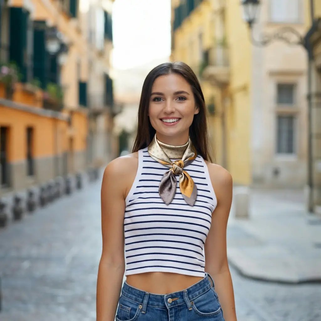 Carré de Soie - ANJA - Coeur de Foulard