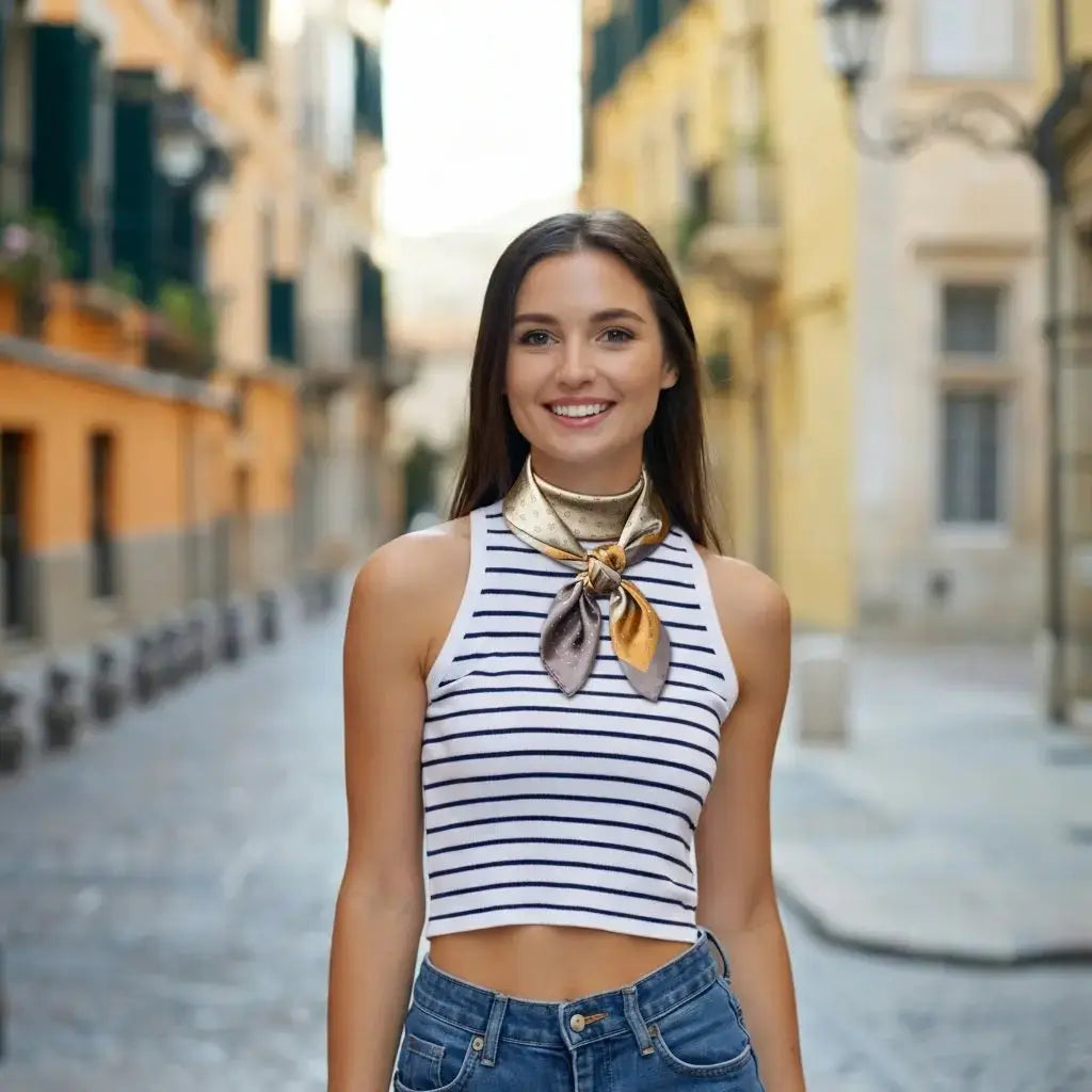 Carré de Soie - ANJA - Coeur de Foulard