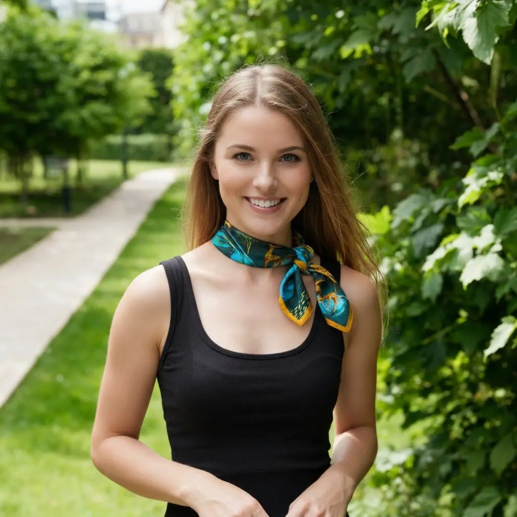 Carré de Soie - BORGHILD - Coeur de Foulard