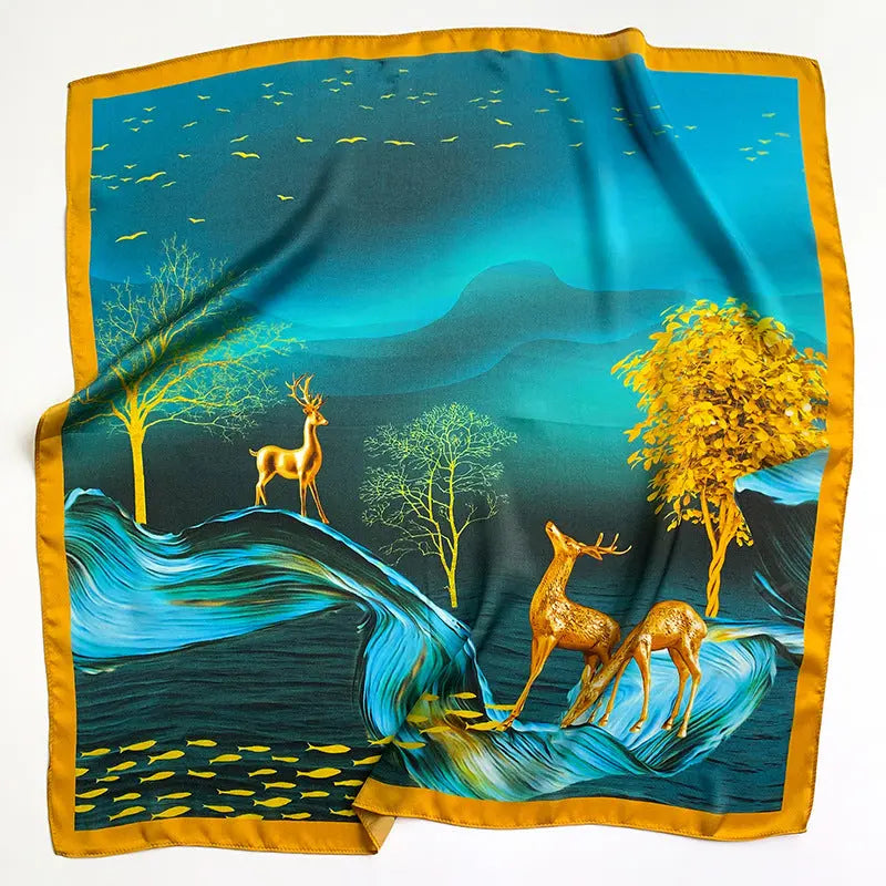 Carré de Soie - BORGHILD - Coeur de Foulard