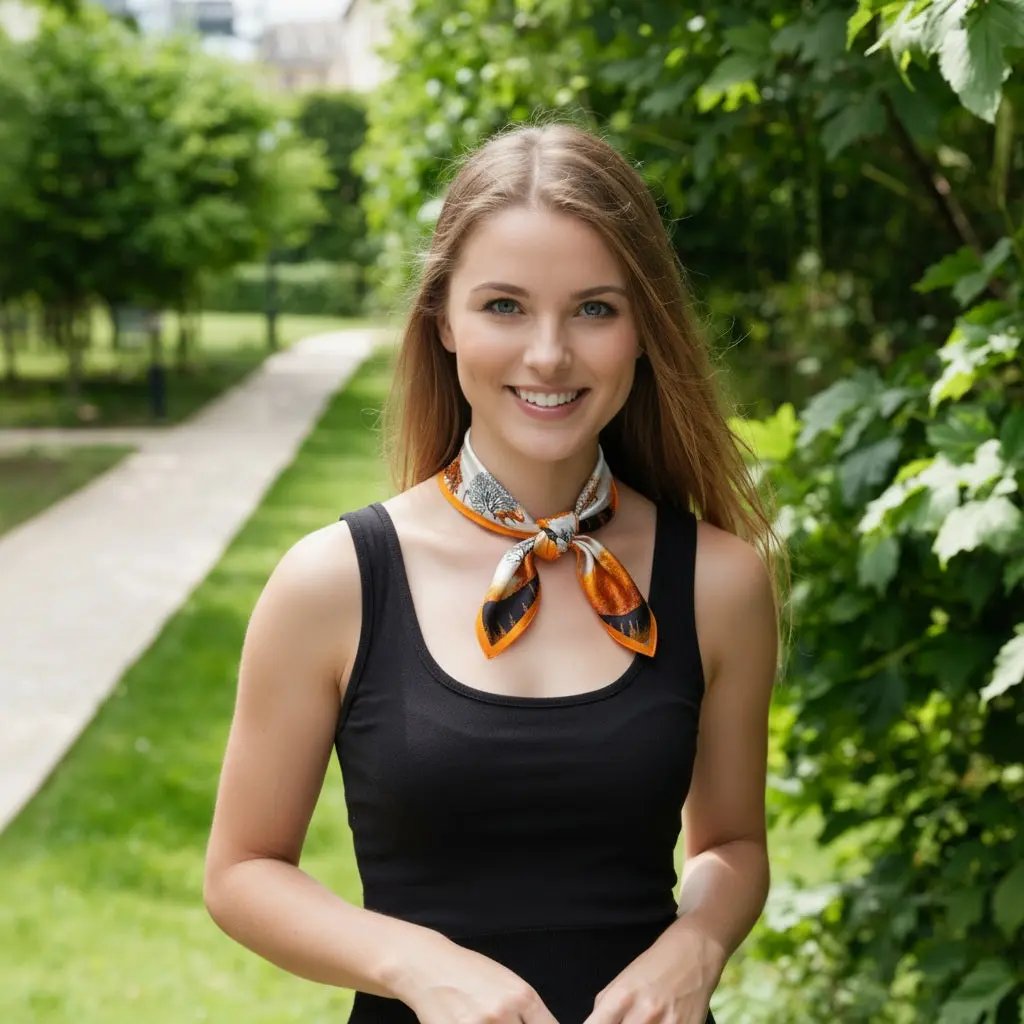 Carré de Soie - BORGHILDA - Coeur de Foulard