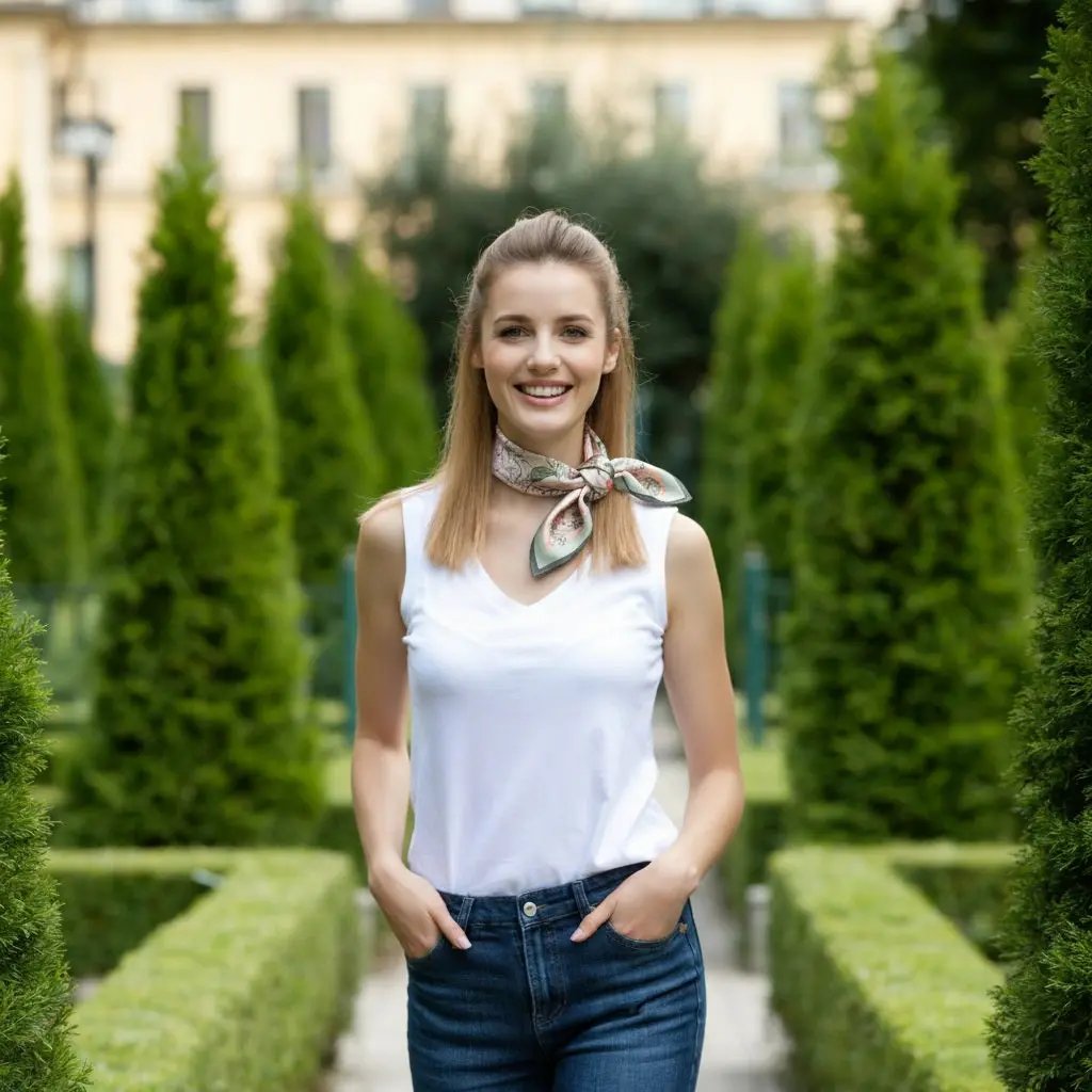 Carré de Soie - EBBA - Coeur de Foulard