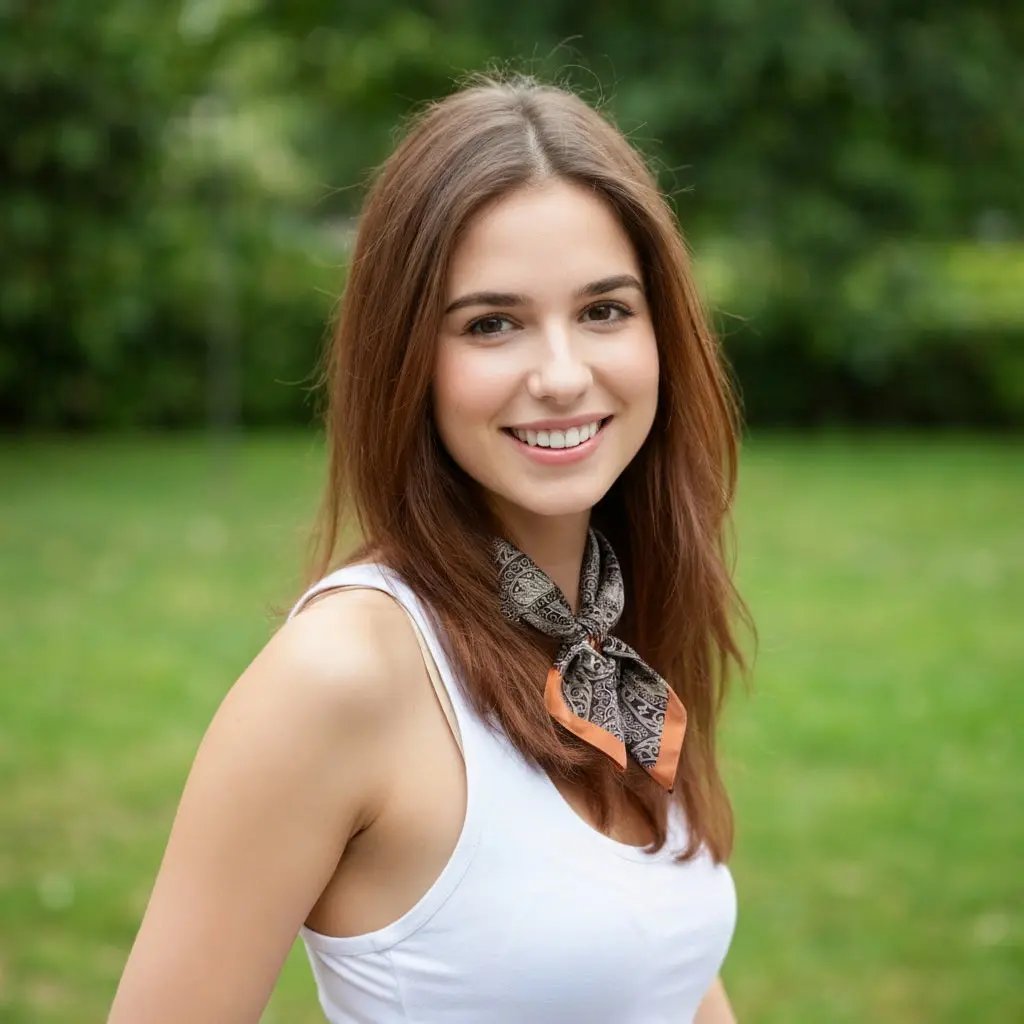 Carré de Soie - ELIN - Coeur de Foulard