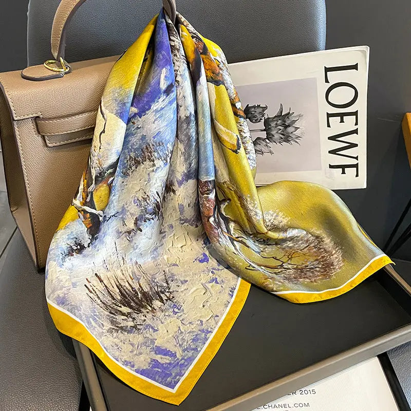 Carré de Soie - ELINA - Coeur de Foulard