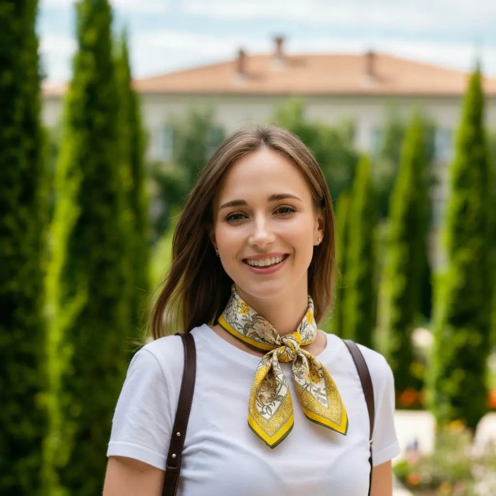 Carré de Soie - ELVIRA - Coeur de Foulard