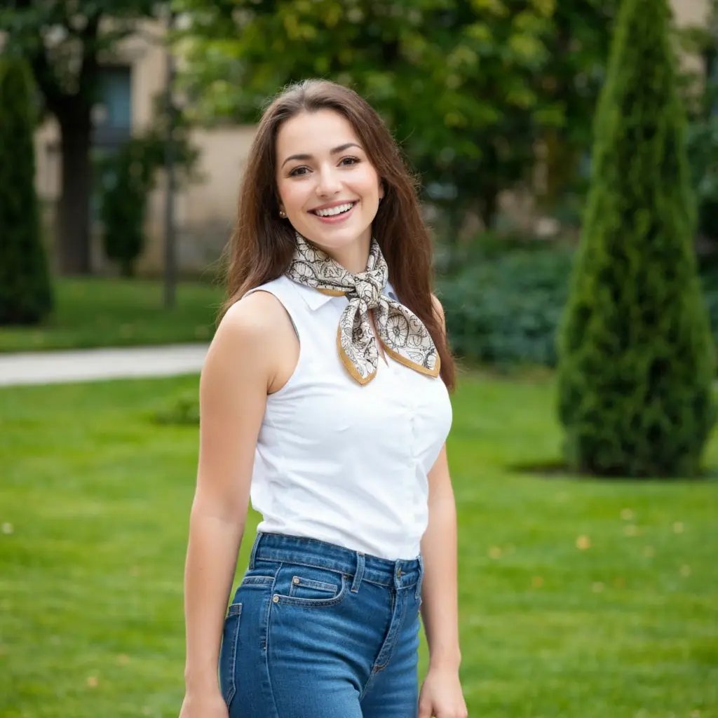 Carré de Soie - EMBLA - Coeur de Foulard