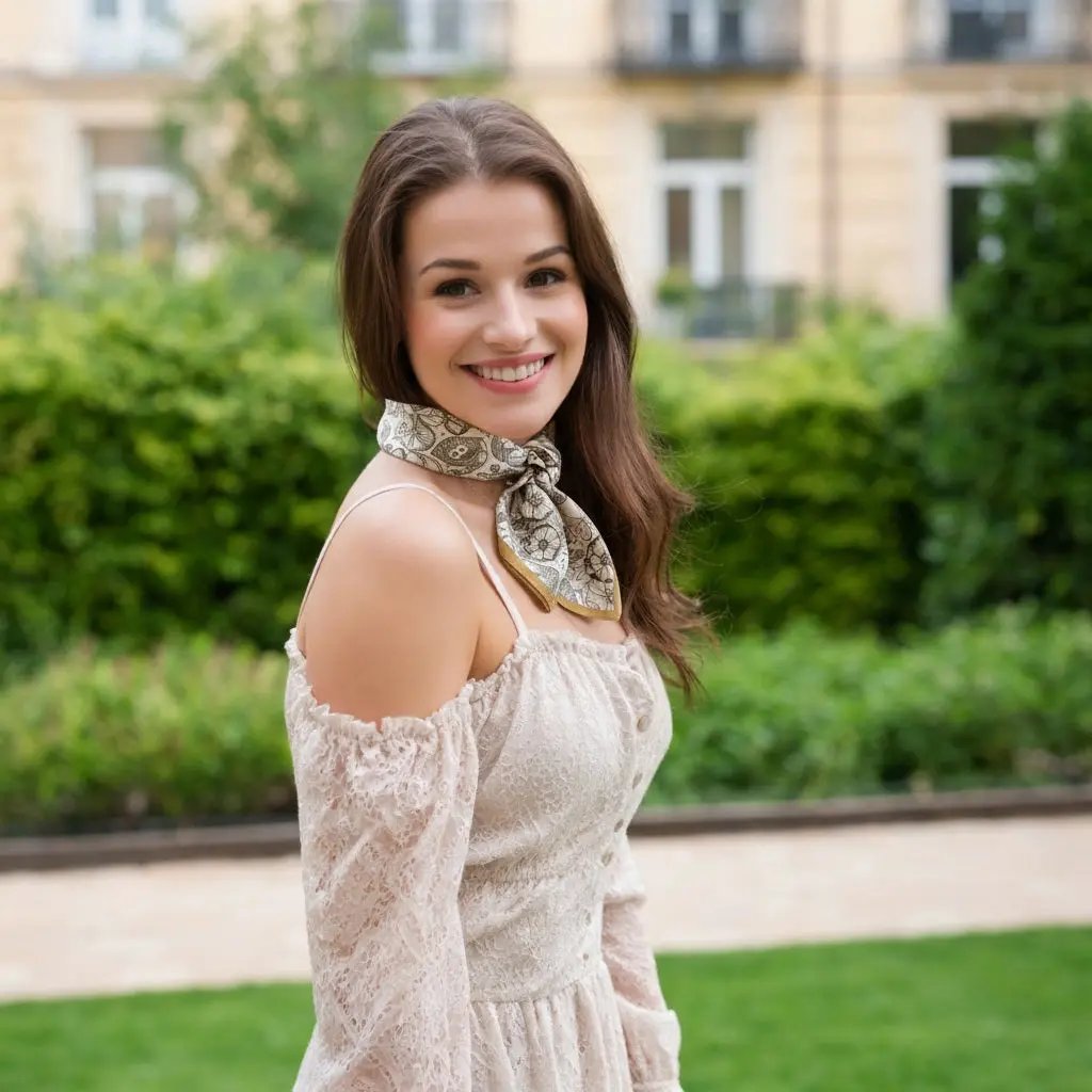 Carré de Soie - EMBLA - Coeur de Foulard