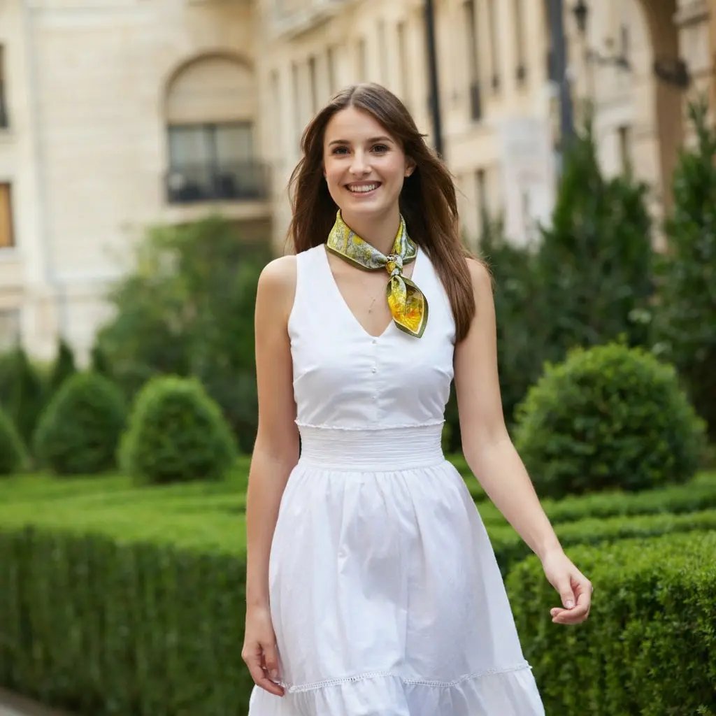 Carré de Soie - FANNY - Coeur de Foulard