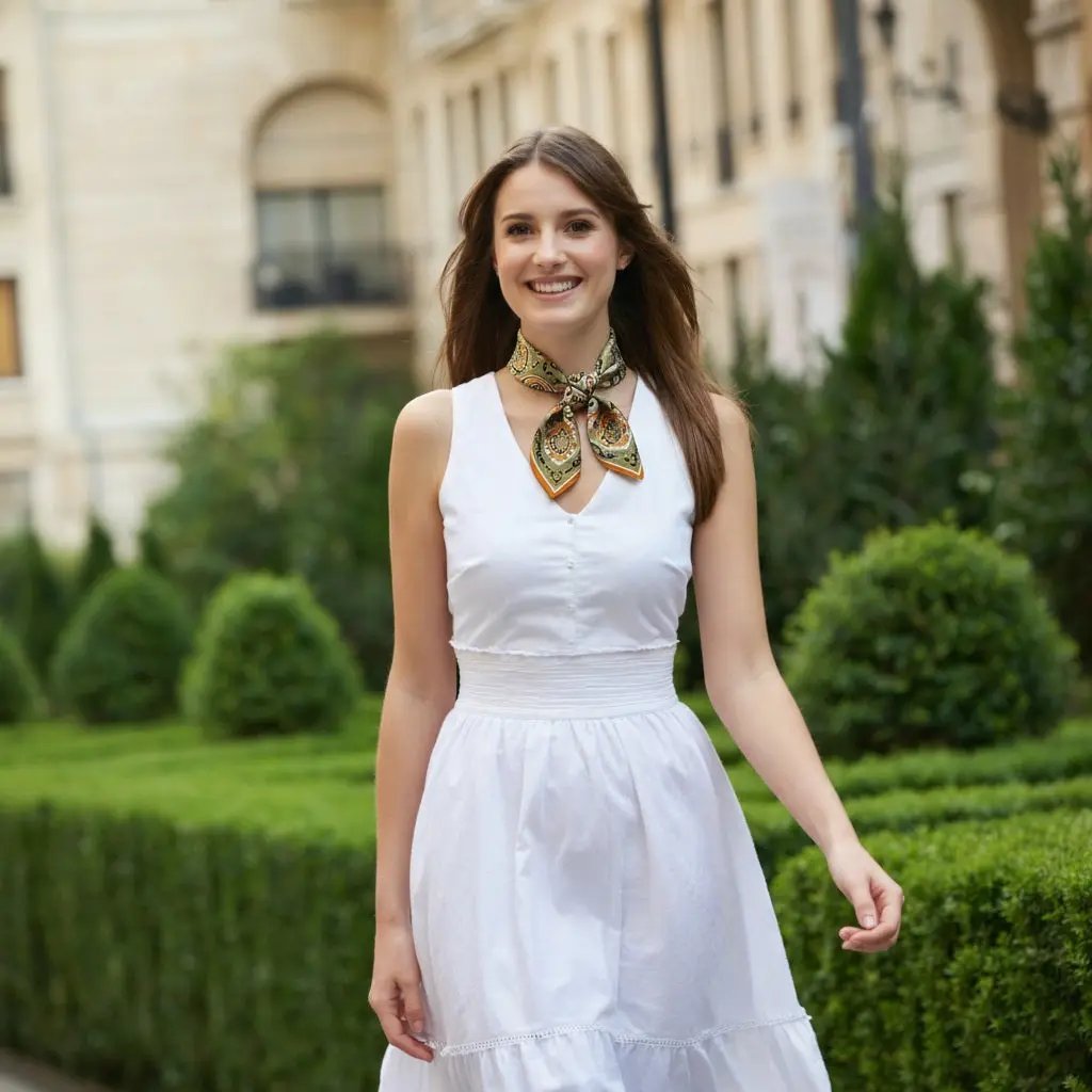 Carré de Soie - FREJA - Coeur de Foulard