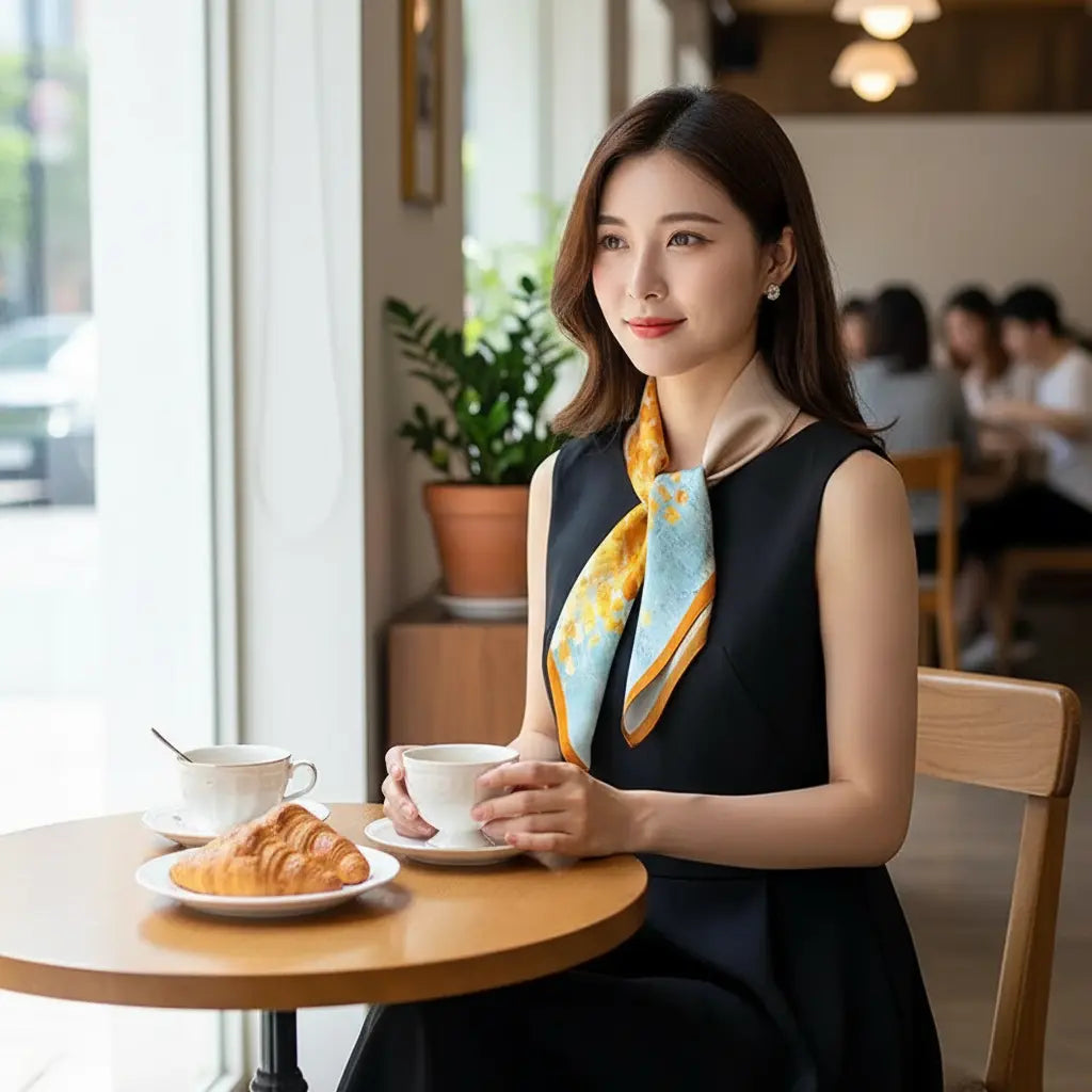 Carré de Soie - GEUN - Coeur de Foulard