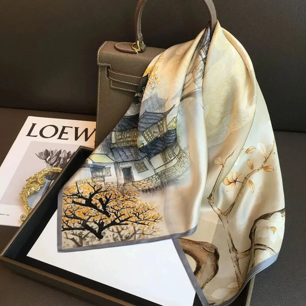 Carré de Soie - GIANG - Coeur de Foulard