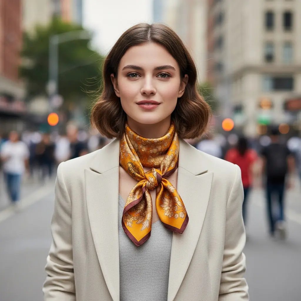 Carré de Soie - GUNHILD - Coeur de Foulard