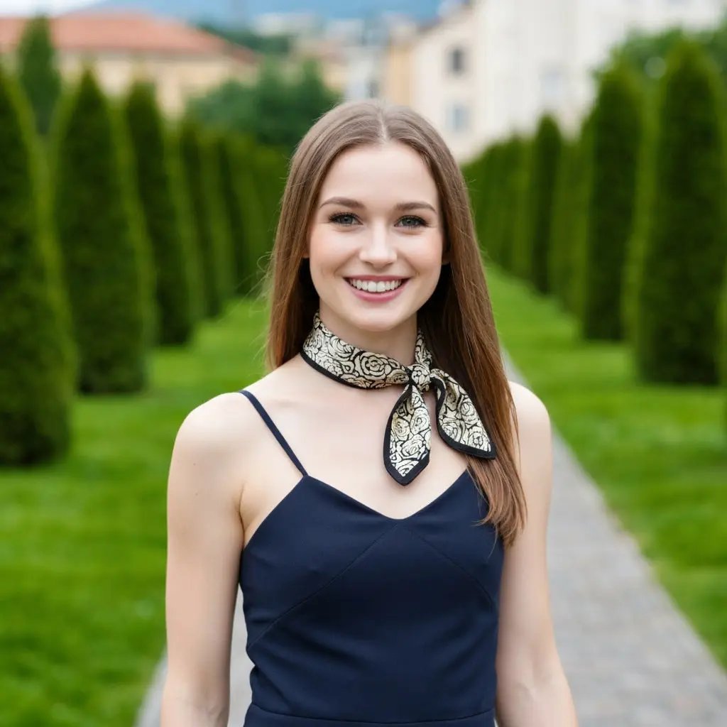 Carré de Soie - GUNNEL - Coeur de Foulard