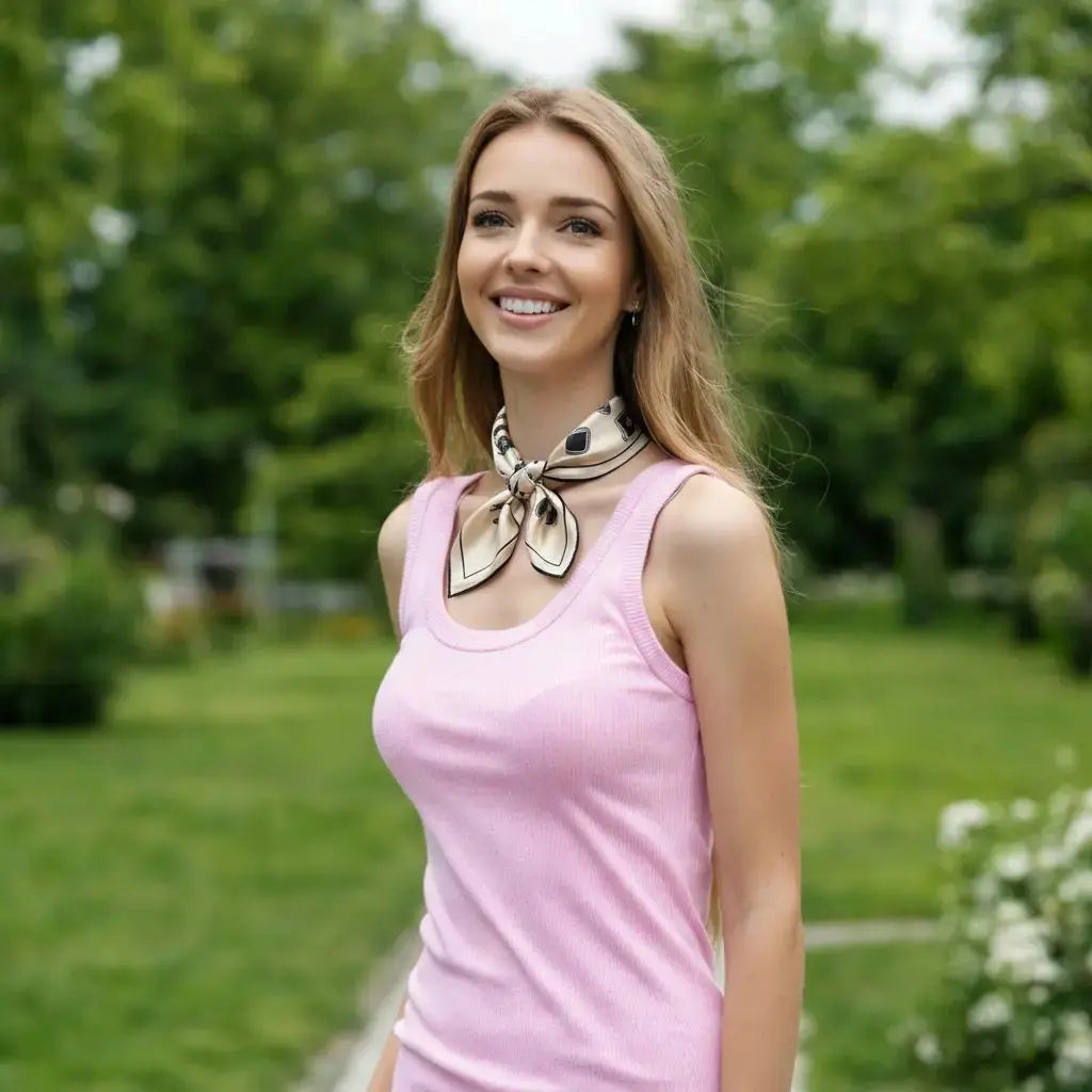 Carré de Soie - HANNE - Coeur de Foulard