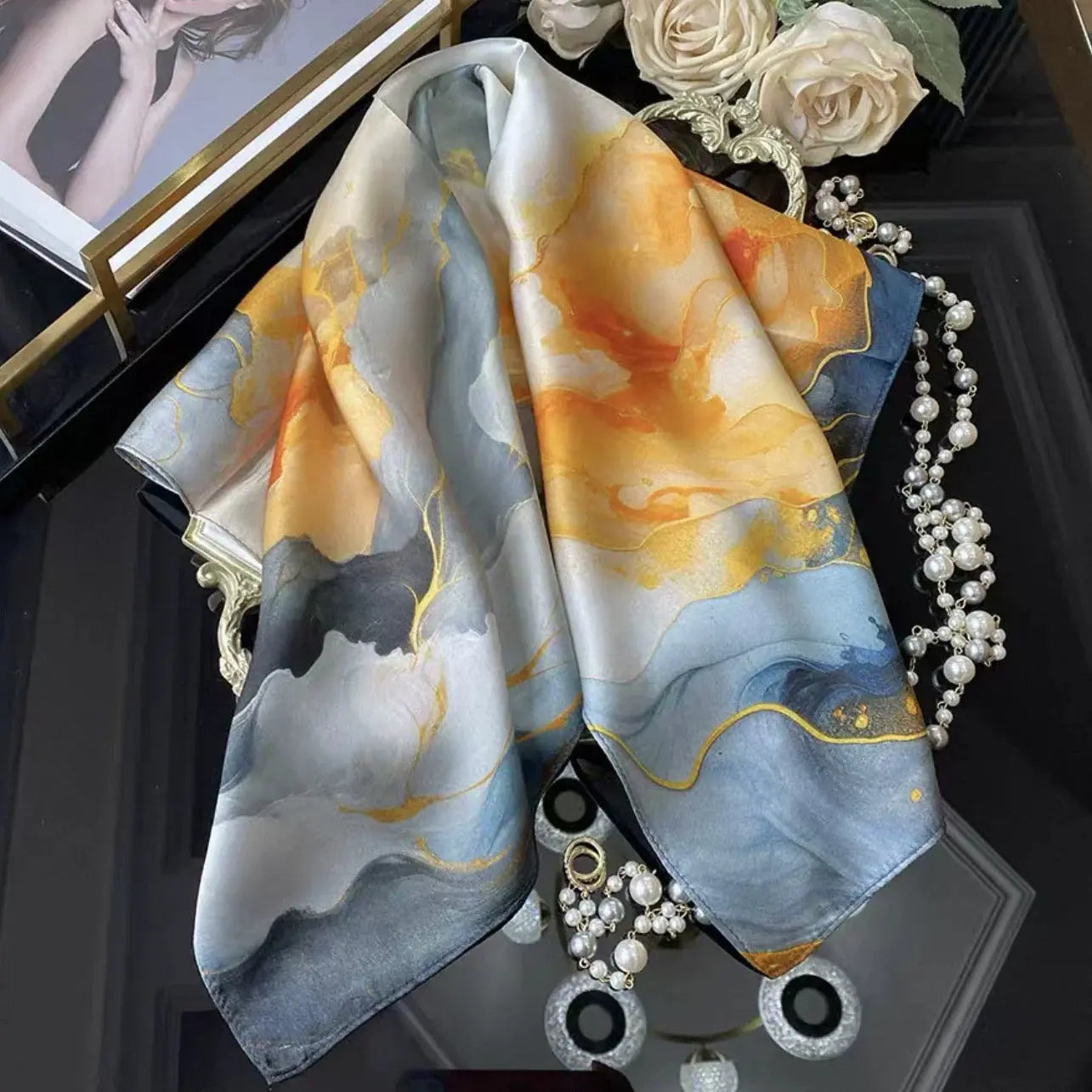 Carré de Soie - HEE - Coeur de Foulard