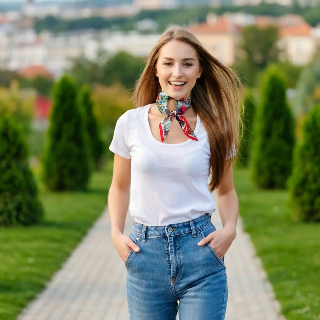 Carré de Soie - HELGA - Coeur de Foulard