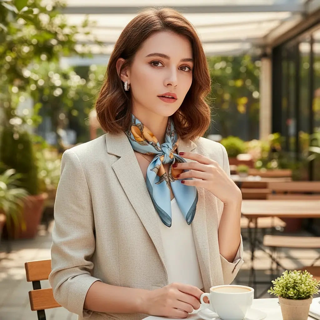 Carré de Soie - HIKARI - Coeur de Foulard