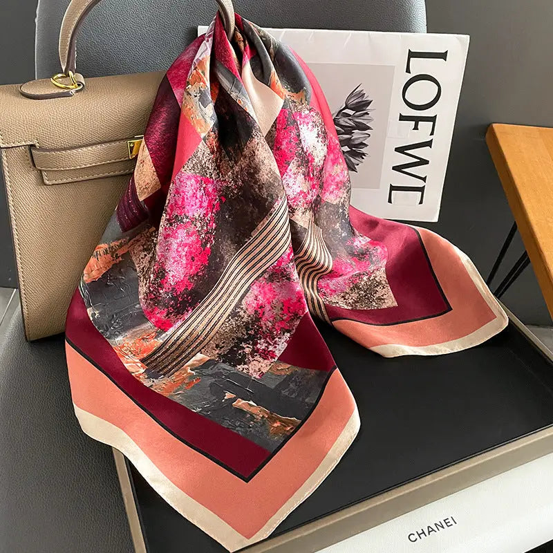 Carré de Soie - HILDA - Coeur de Foulard