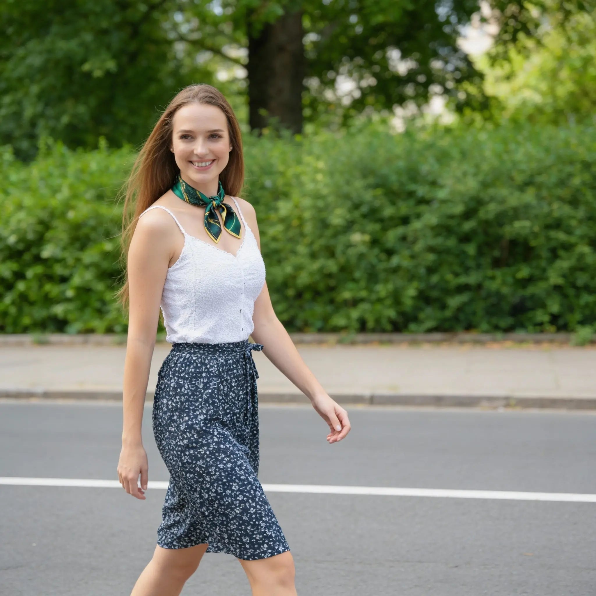 Carré de Soie - HILDE - Coeur de Foulard