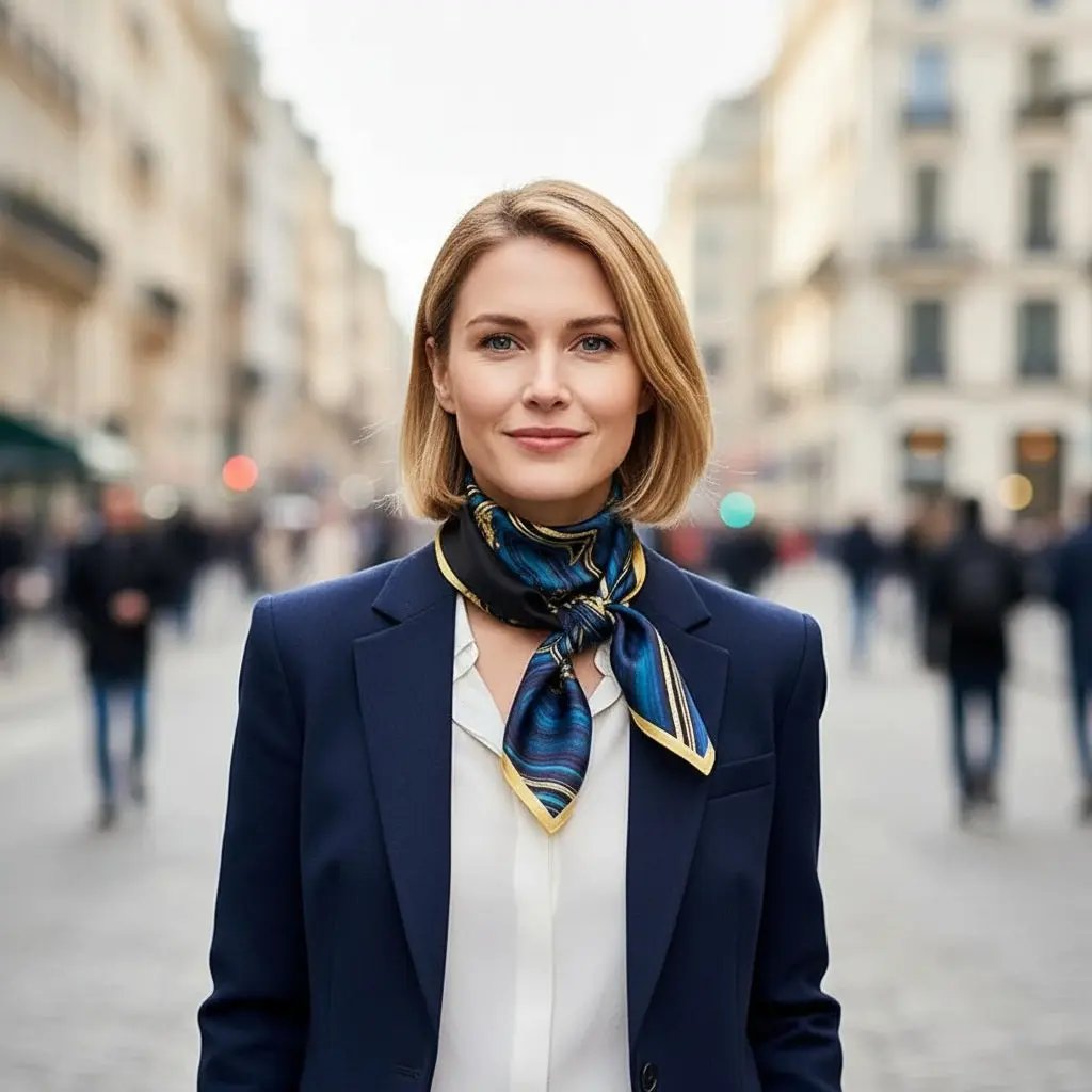 Carré de Soie - HILDUR - Coeur de Foulard