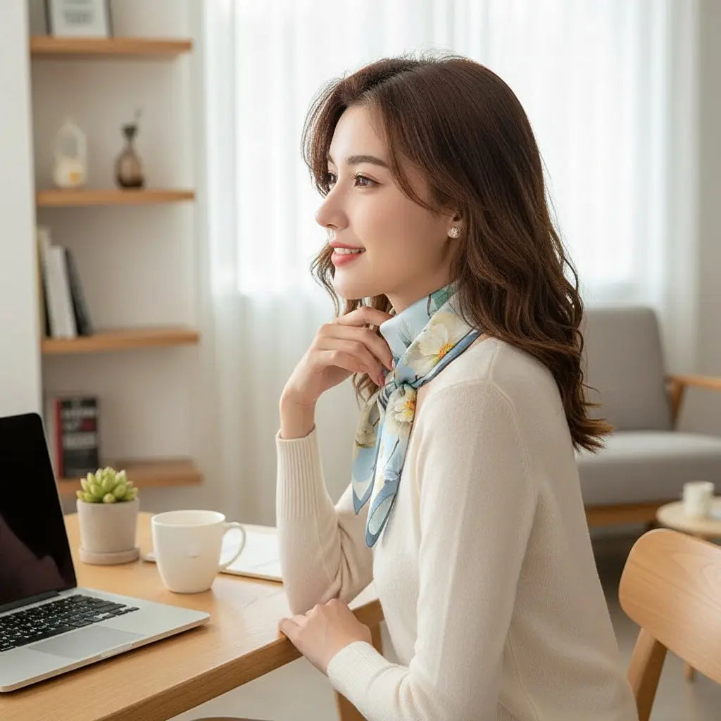 Carré de Soie - IKUKO Coeur de Foulard