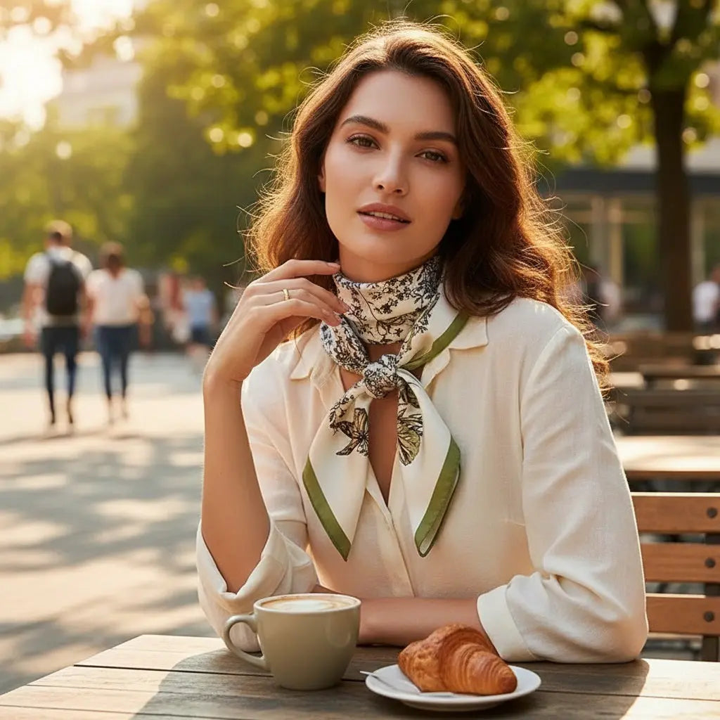 Carré de Soie - IMAN - Coeur de Foulard