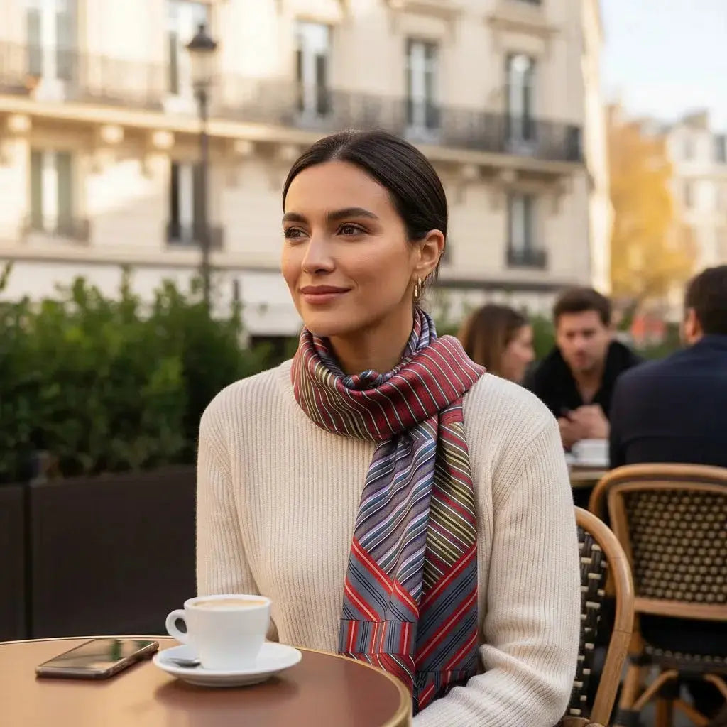 Carré de Soie - INDIRA Coeur de Foulard