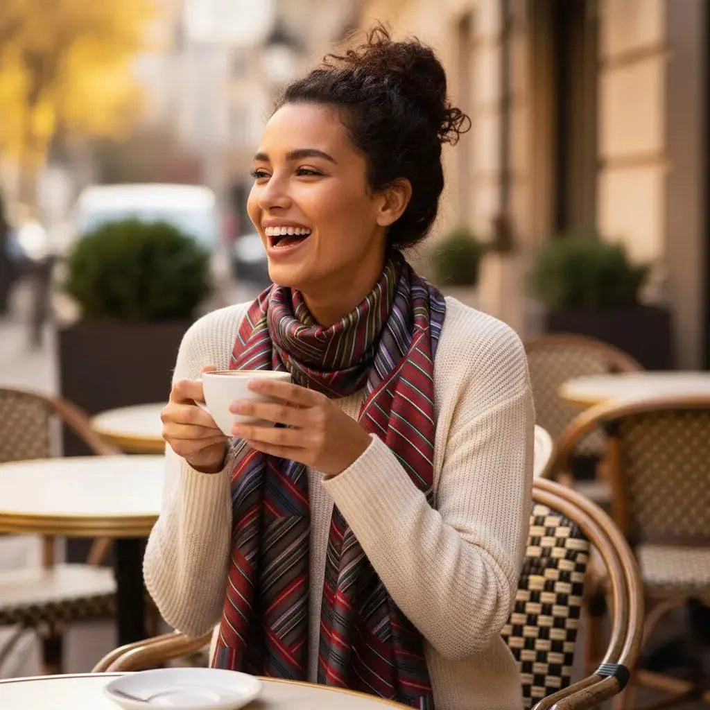 Carré de Soie - INDIRA Coeur de Foulard