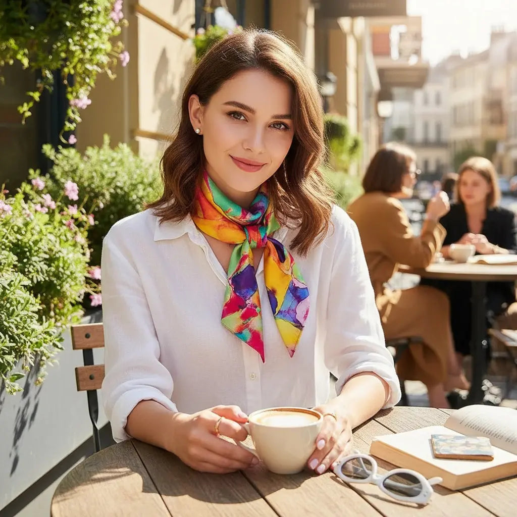 Carré de Soie - INOUE - Coeur de Foulard