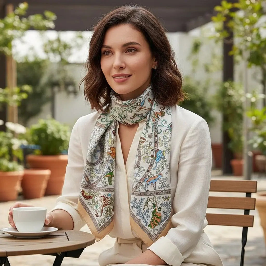 Carré de Soie - ISHANI Coeur de Foulard