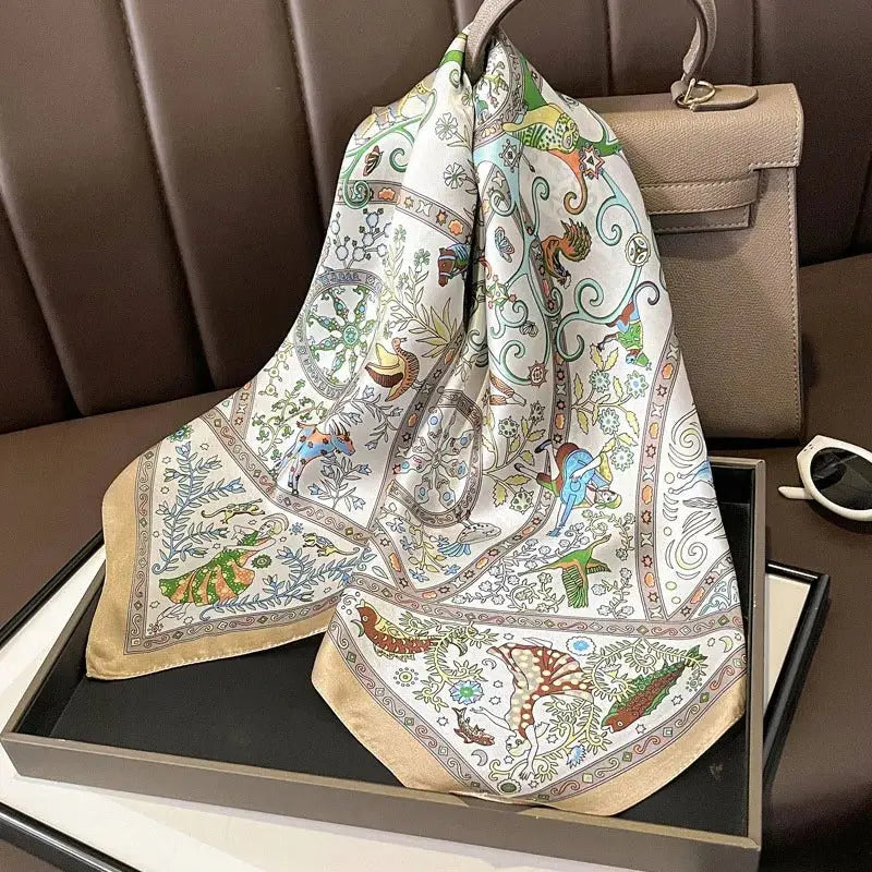 Carré de Soie - ISHANI - Coeur de Foulard