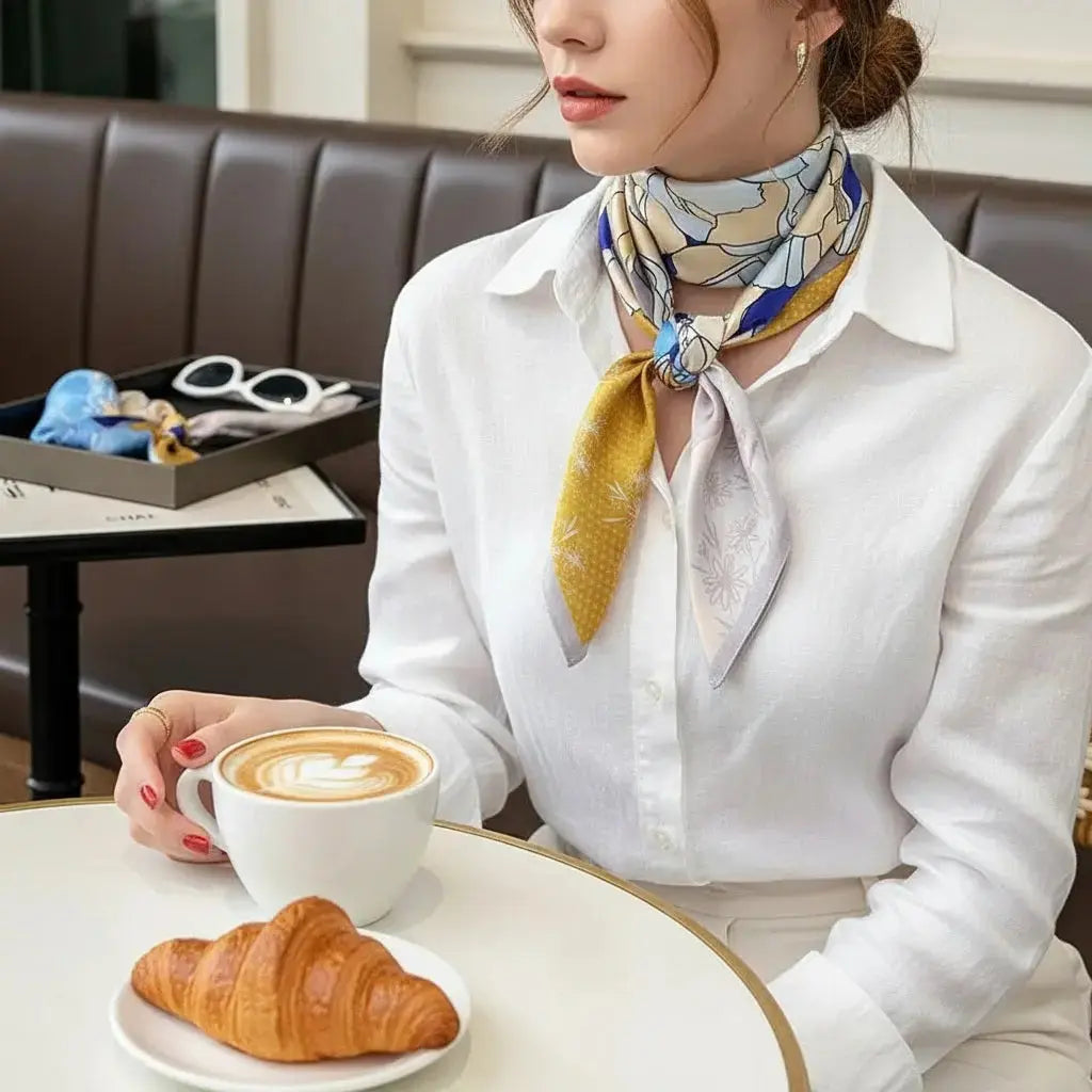 Carré de Soie - ISOKO - Coeur de Foulard