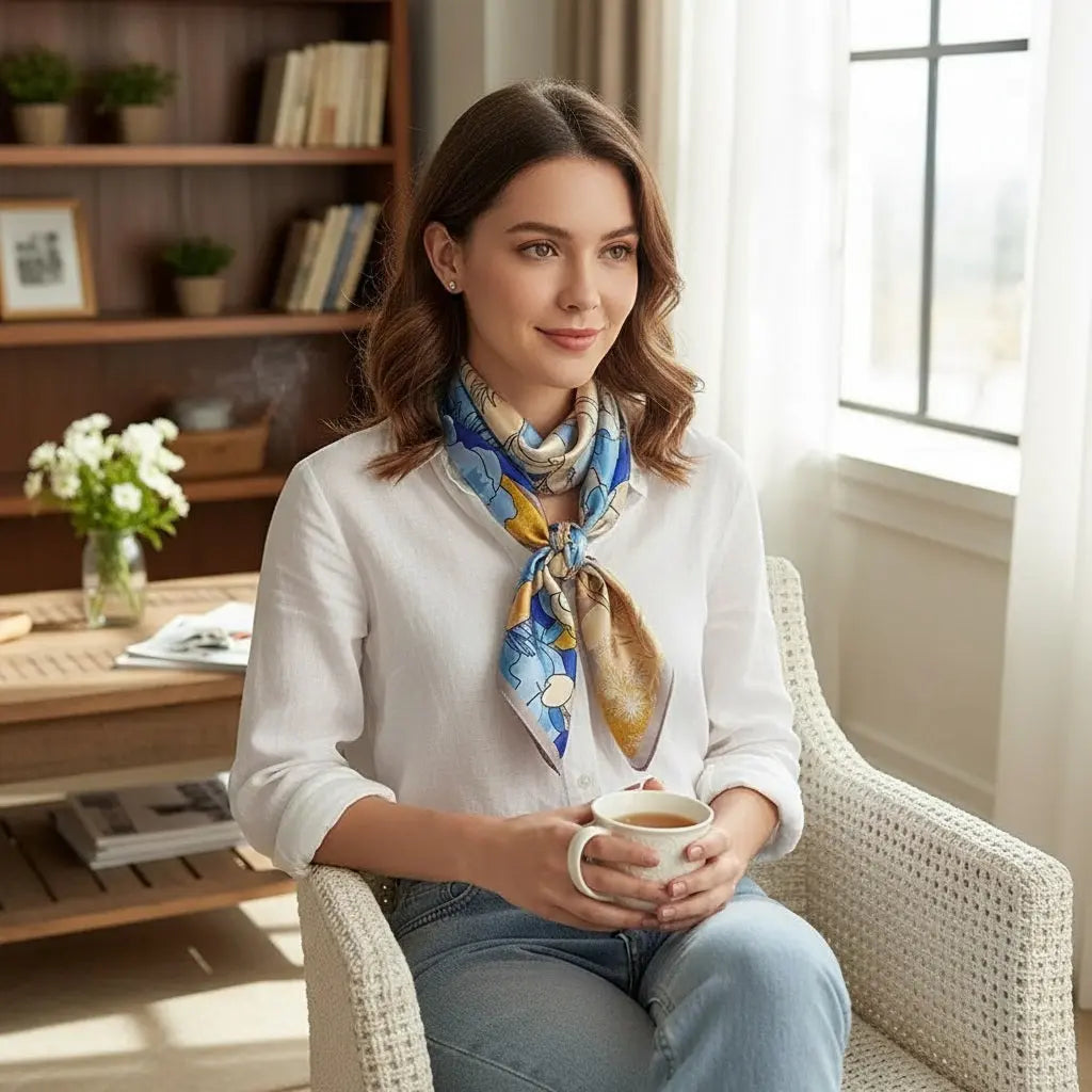 Carré de Soie - ISOKO Coeur de Foulard