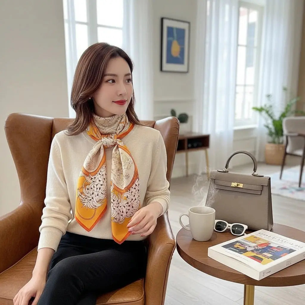 Carré de Soie - IZUMI Coeur de Foulard