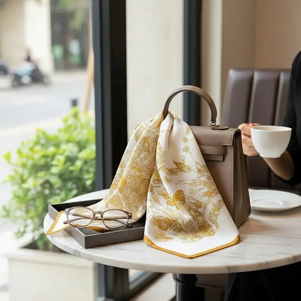 Carré de Soie - IZZATI Coeur de Foulard