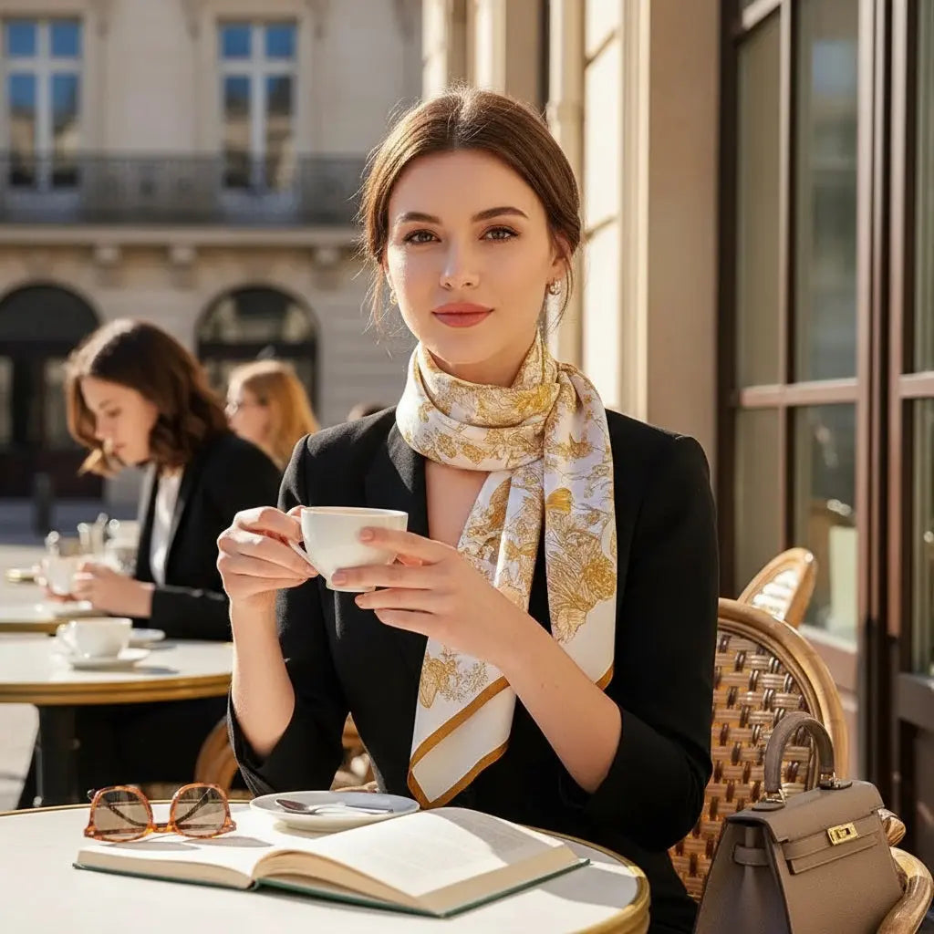 Carré de Soie - IZZATI Coeur de Foulard