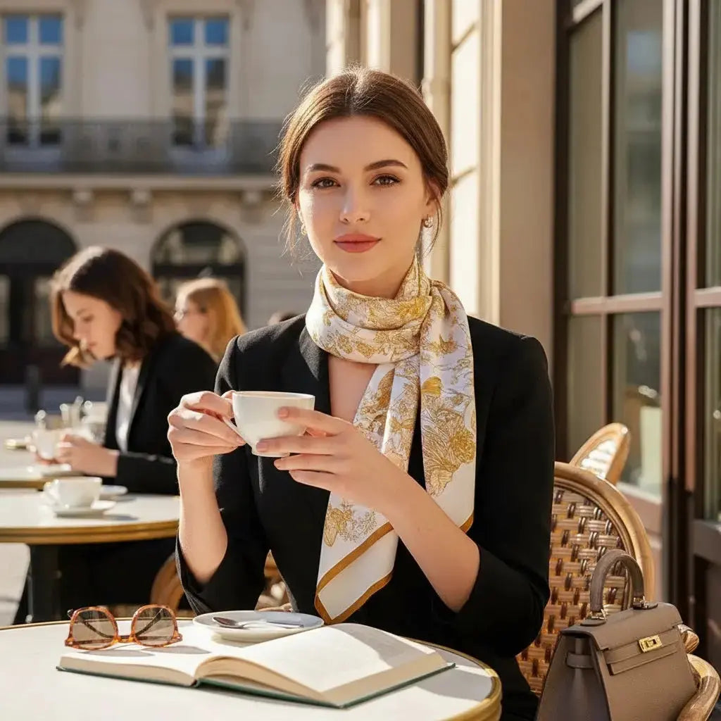 Carré de Soie - IZZATI Coeur de Foulard