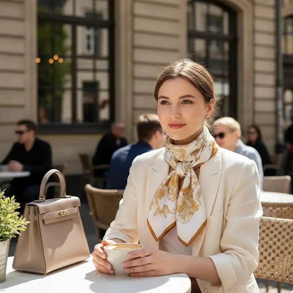 Carré de Soie - IZZATI Coeur de Foulard