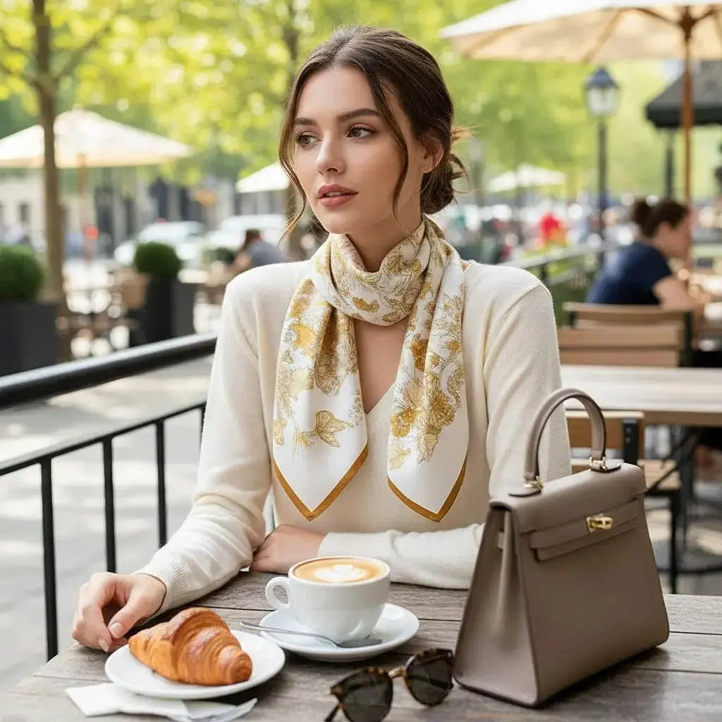 Carré de Soie - IZZATI Coeur de Foulard