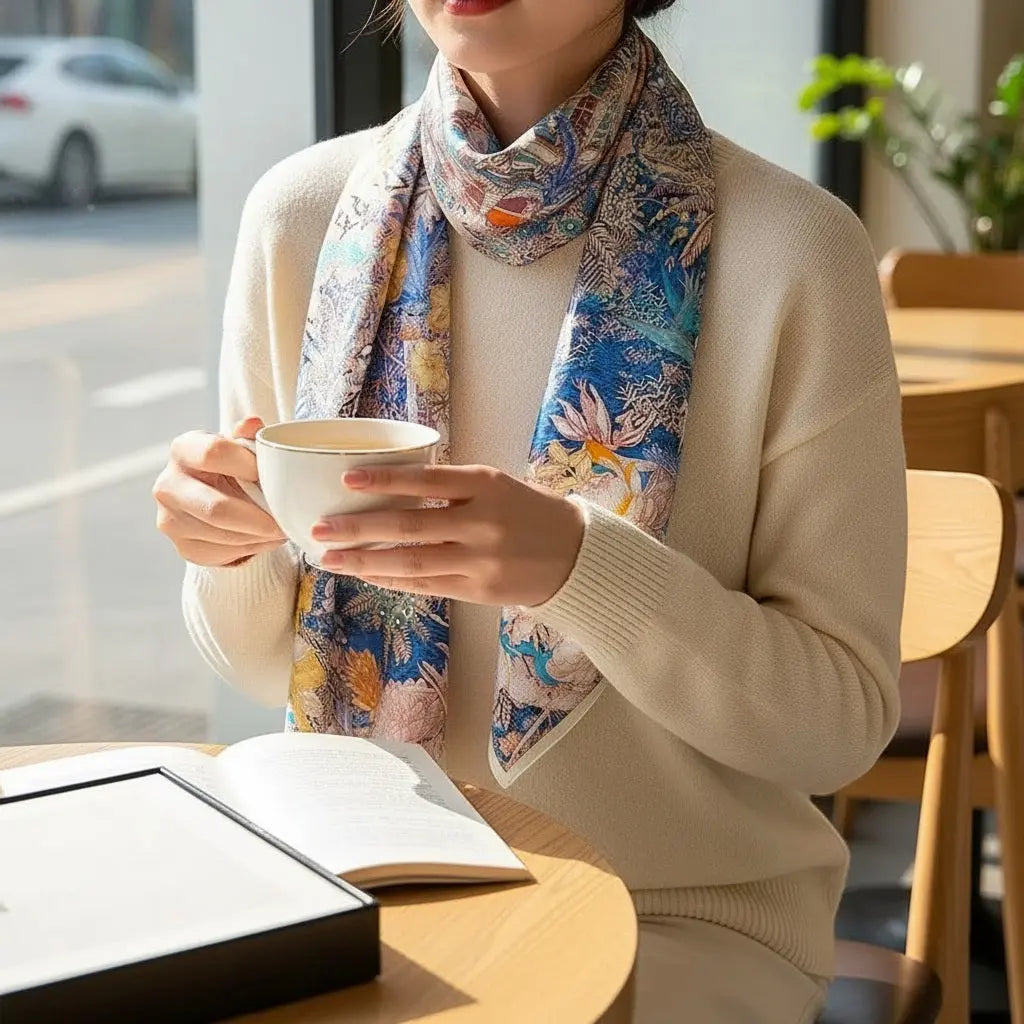 Carré de Soie - JINA Coeur de Foulard