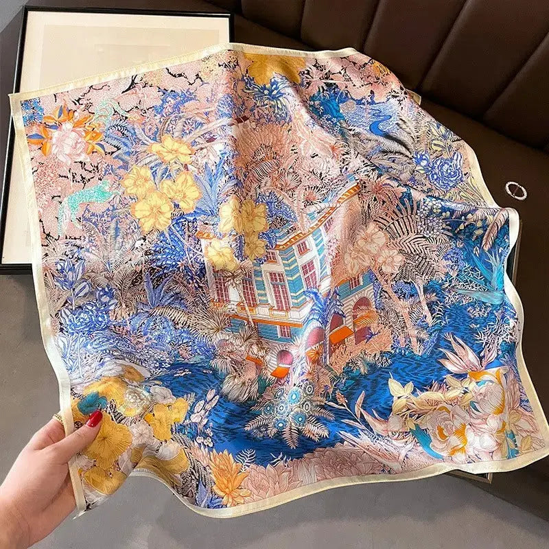 Carré de Soie - JINA - Coeur de Foulard