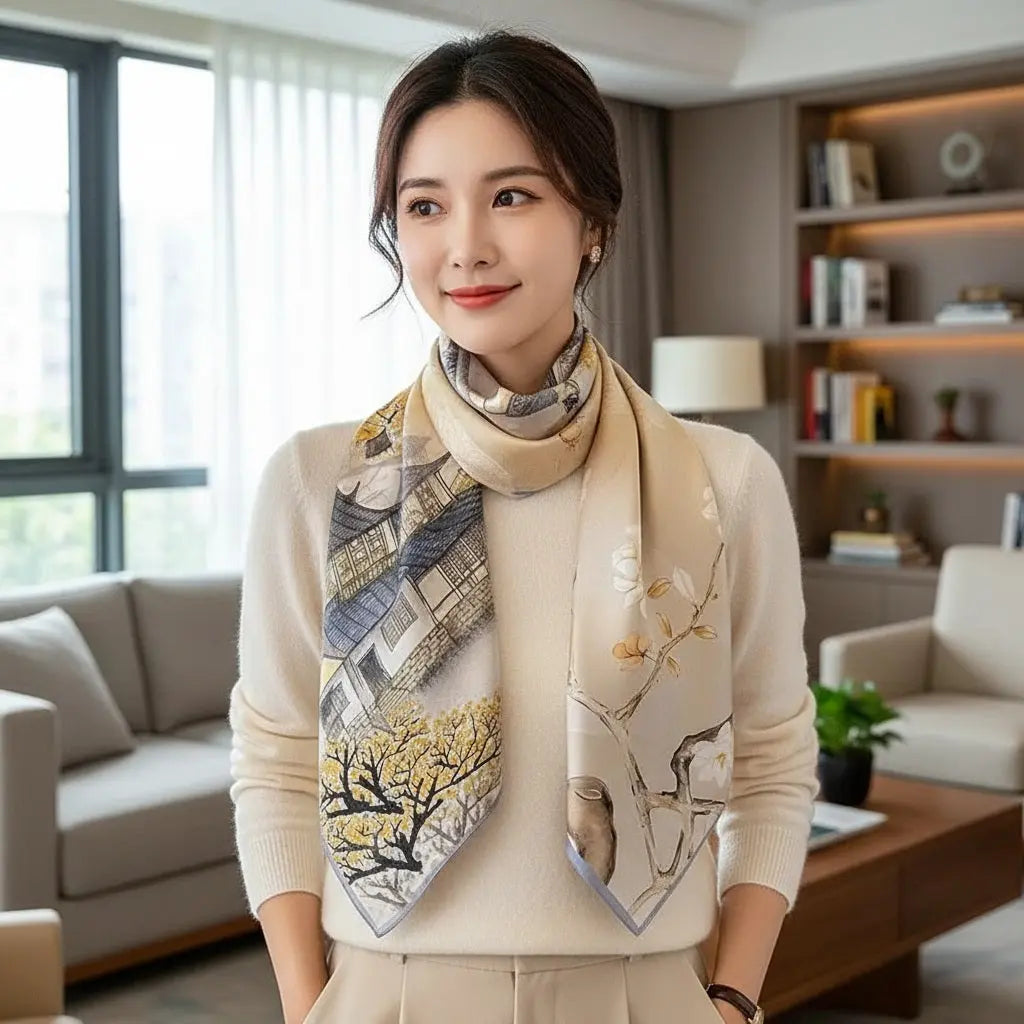 Carré de Soie - JOON Coeur de Foulard